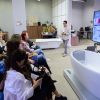 Выездное занятие студентов IDS в салоне бренда Salini